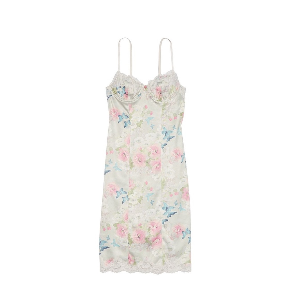 VICTORIA'S SECRET Wicked Satin Lace-Trim Slip Dress size XL NWT retail$120 - Picture 3 of 10